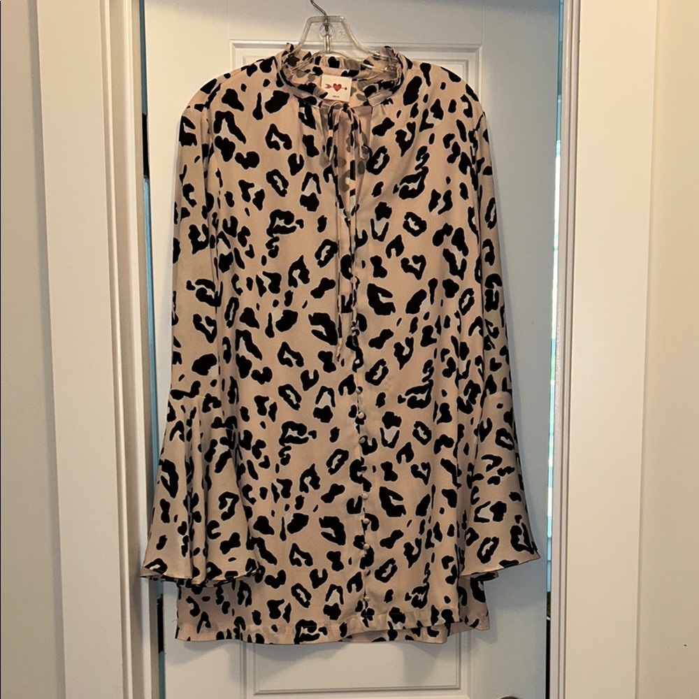 Light Pink Leopard Print Dress by Buddy Love